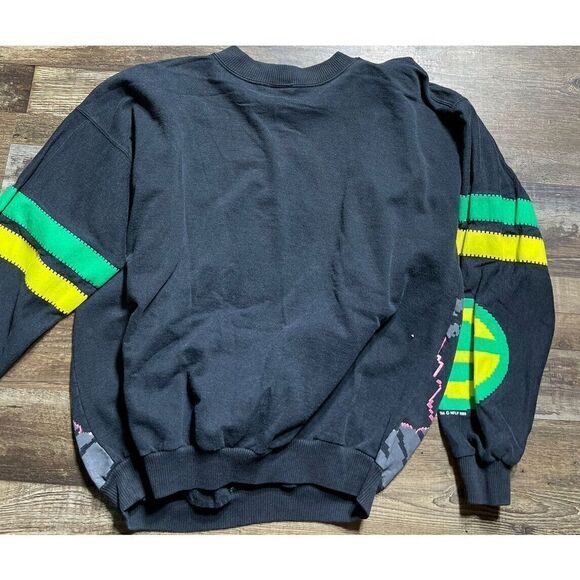 COPY - Vintage Green Bay packers caribe sweatshirt neon L bright player face gr… - Picture 6 of 10